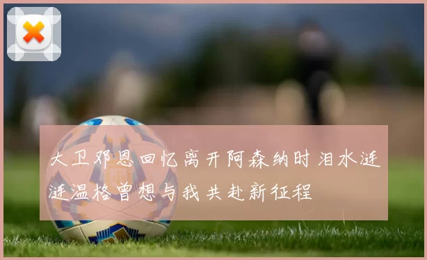 大卫邓恩回忆离开阿森纳时泪水涟涟温格曾想与我共赴新征程
